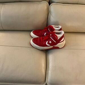 Kids Red High-Top Sneakers